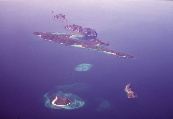 Phi Phi Islands The Island in the bottom of the photo is Bamboo Island